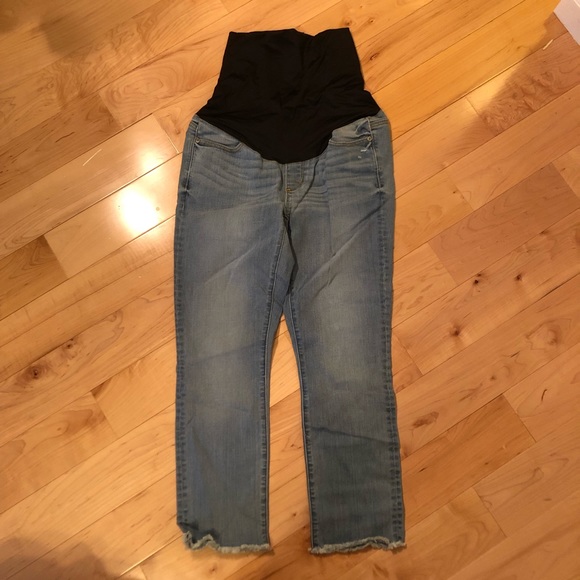 LOFT Maternity Raw Edge Skinny Jeans EUC - Picture 4 of 7